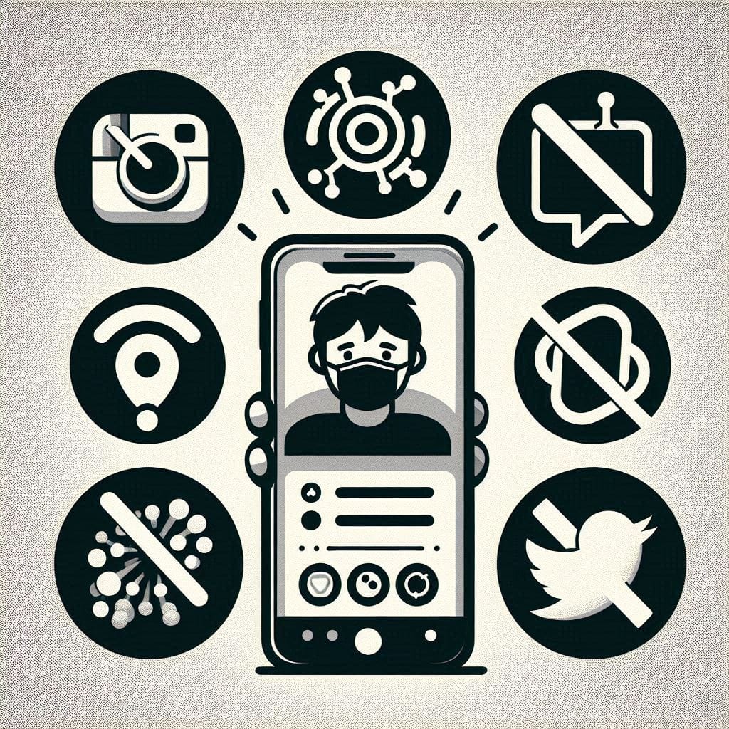 Planejamento de detox de redes sociais com cronograma diário.