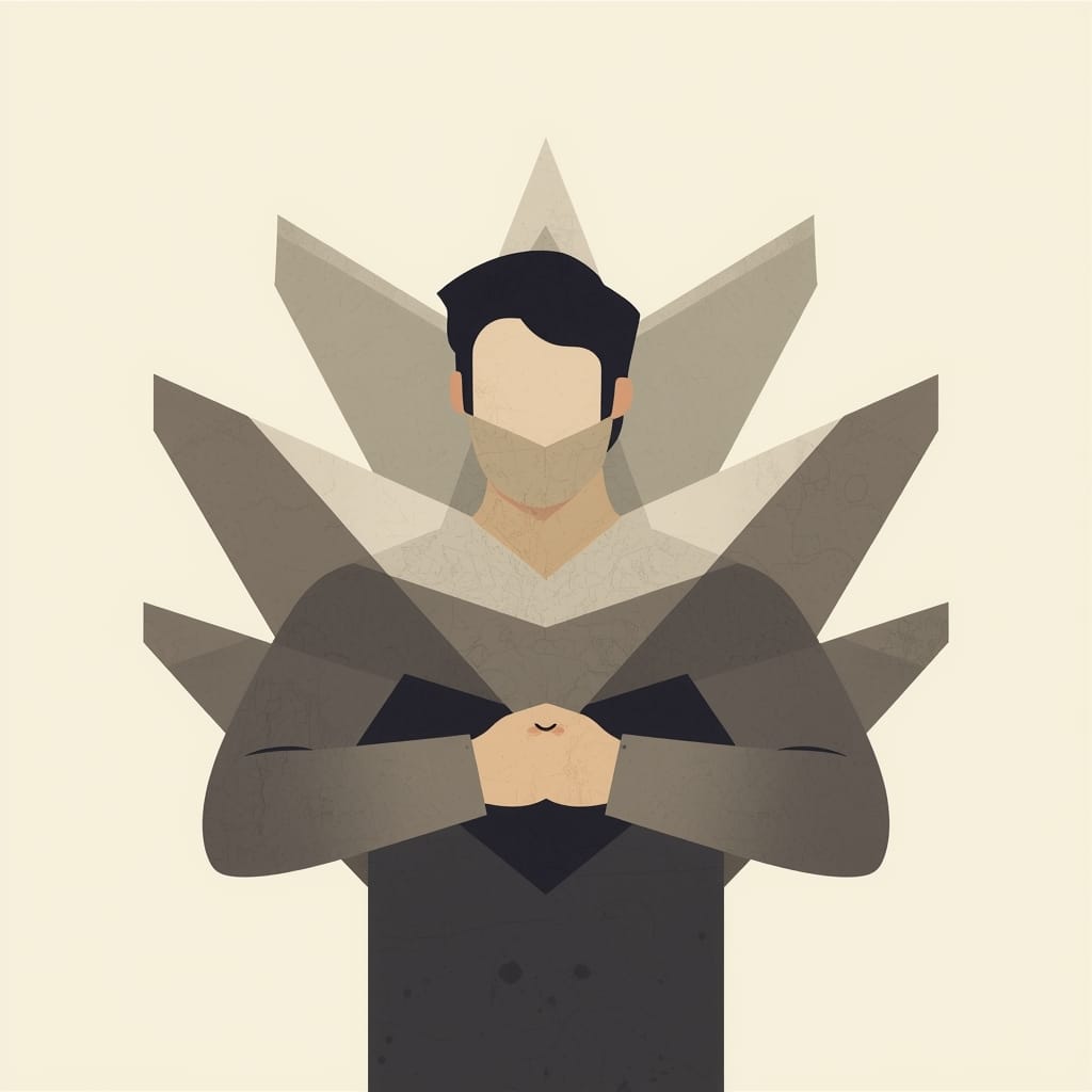 Representação de armadura emocional